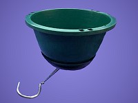 8" Green Hanging Pot